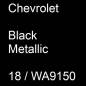 Preview: Chevrolet, Black Metallic, 18 / WA9150.